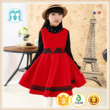 Enfants en nylon pinafore styles occidentaux filles robe de noël partie vêtements d'hiver en vente vêtements nouvel an enfants 2017